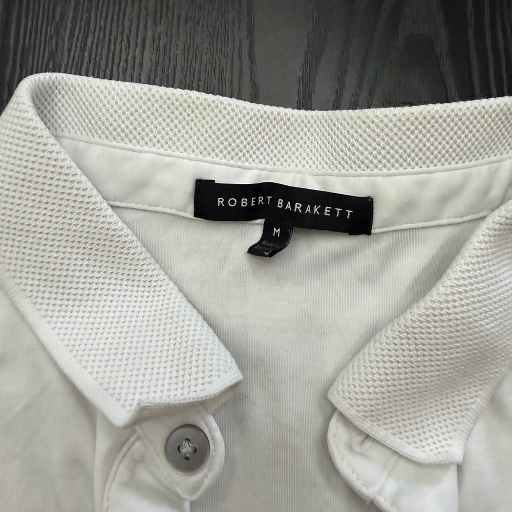 Robert Barakett Classic White Polo Shirt